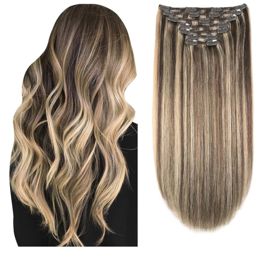 BNIB 100% Human Hair Clip Ins